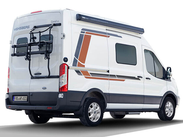 Fahrradträger für Kastenwagen direkt am Heck für Camper ohne Anhängerkupplung