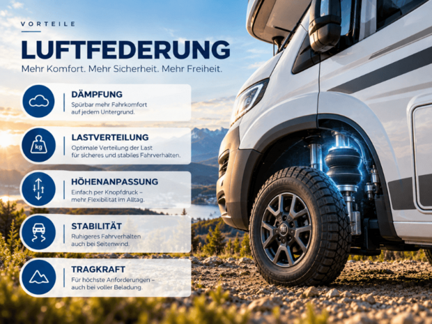 Luftfederung nachrüsten Wohnmobile, Camper & Reisemobile