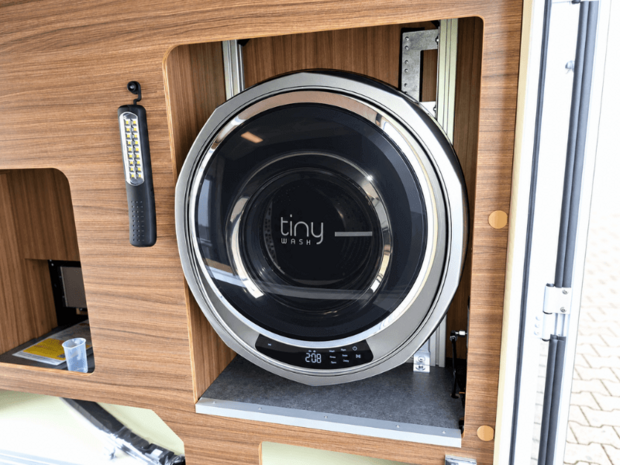 tinyWASH Waschmaschine im Wohnmobil nachgerüstet