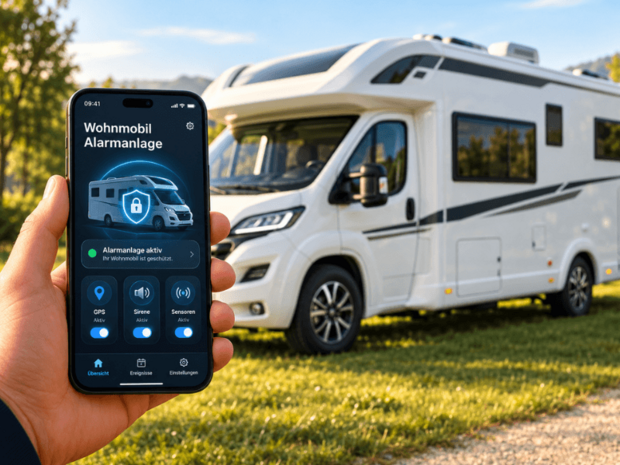 Wohnmobil Alarmanlage mit App-Steuerung nachrüsten