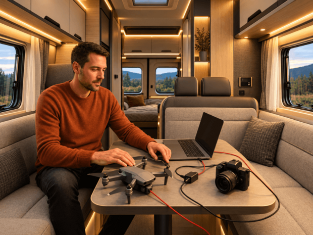Laptop im Wohnmobil – 230V Stromversorgung für mobiles Arbeiten