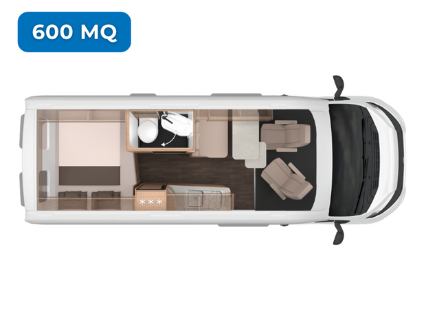 Grundriss des KNAUS BoxLife Platinum Selection 2027 600 MQ