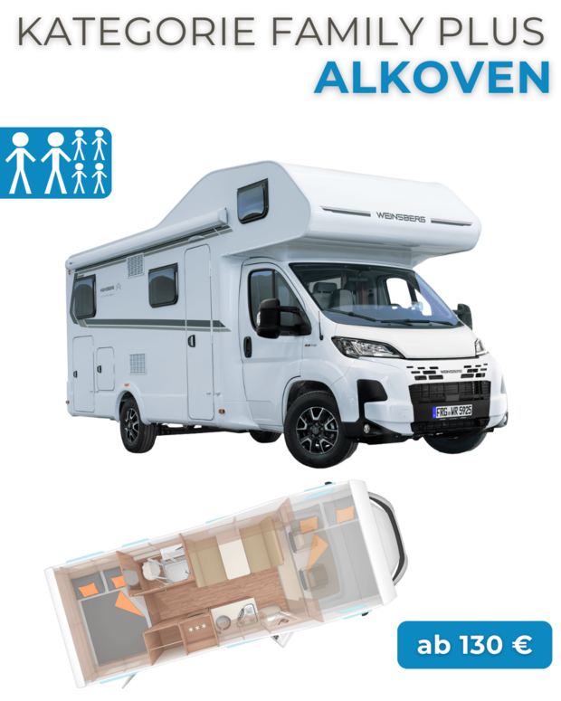 Alkoven-Wohnmobile buchen für Familien mit Kindern Alkoven-Wohnmobile mieten für Familien mit Kindern