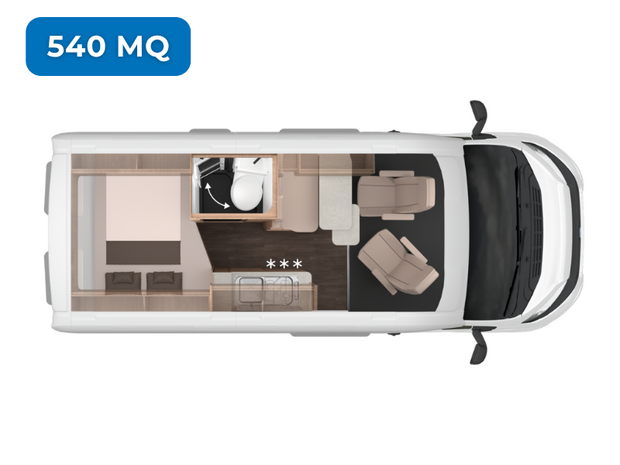 Grundriss des KNAUS BoxLife Platinum Selection 2027 540 MQ
