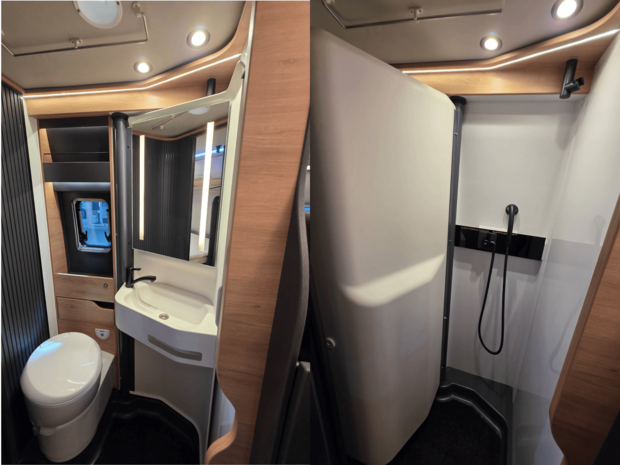 Knaus BoxLife 600 MQ Platinum Selection Badezimmer