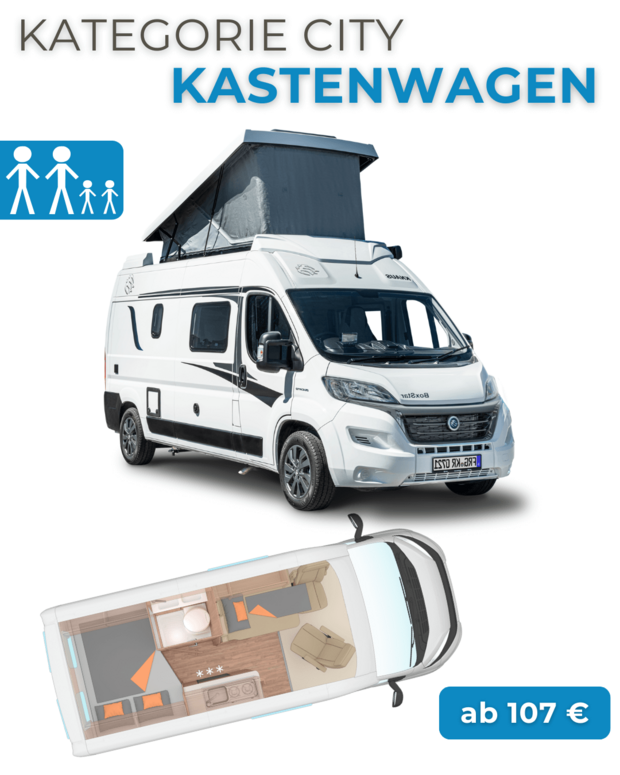 Wohnmobil mieten mit Aufstelldach