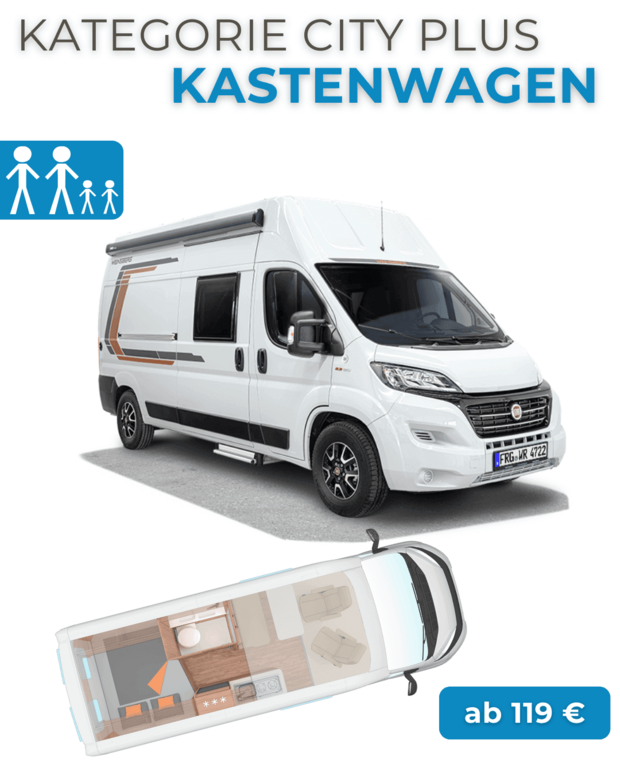 Kastenwagen-Wohnmobile mieten mit Hochdach