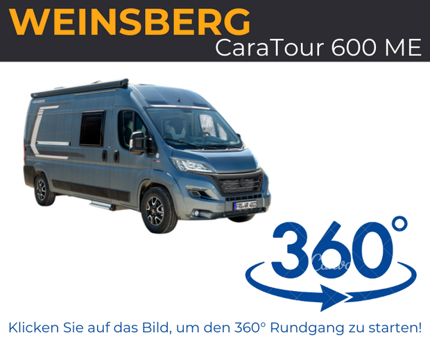 Weinsberg CaraTour 600 ME: virtueller 360-Grad-Rundgang in 3D