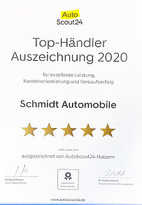 Auszeichnung Bewertungen Autoscout24 2020