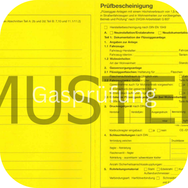 Gasprüfung in Wohnmobil Werkstatt Gasprüfung Camper in Wohnmobil Werkstatt