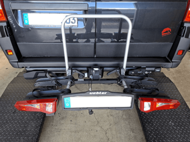 Schwenkbarer Wohnmobil Fahrradträger nachrüsten Schwenkbarer Fahrradträger nachrüsten für Kastenwagen