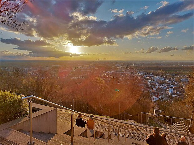Karlsruhe Turmberg Ausflugziele im Wohnmobil, Karlsruhe Turmberg