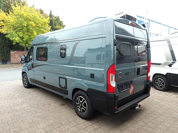 Heck - Knaus BoxLife 600 MQ gebraucht Wohnmobil Knaus BoxLife 600 MQ Heckansicht