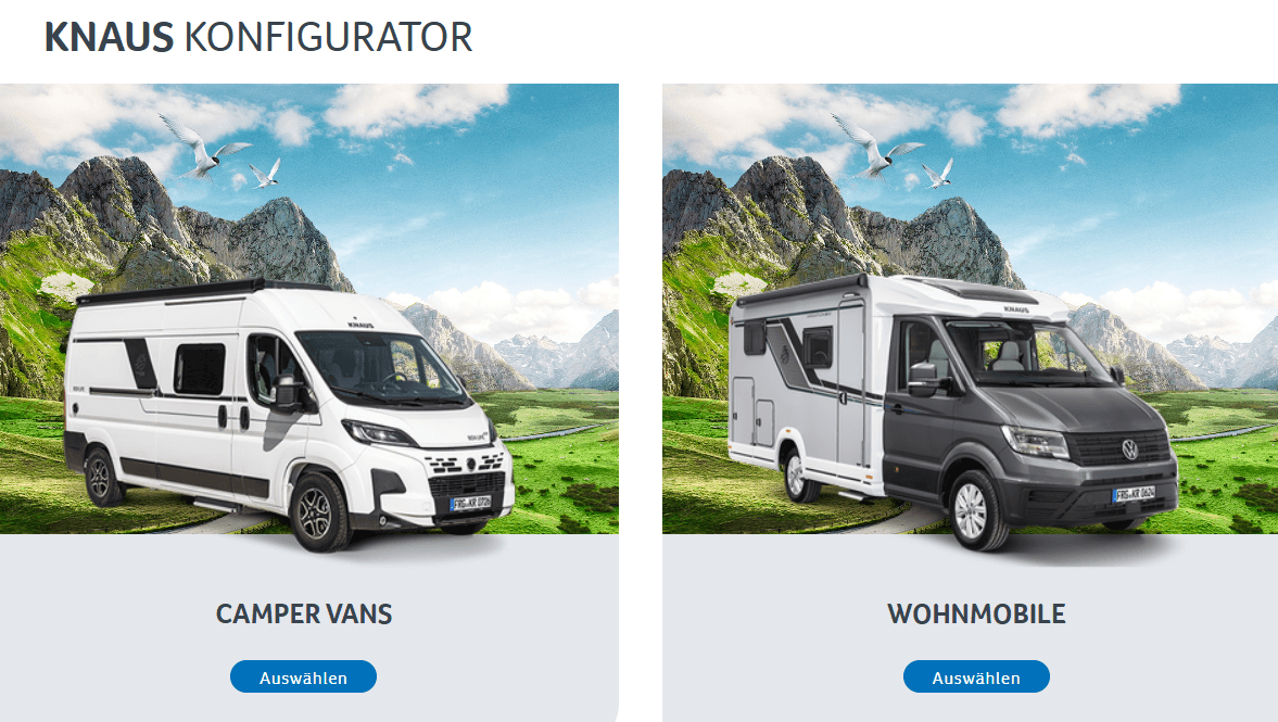 Knaus Konfigurator - Camper & Wohnmobile konfigurieren